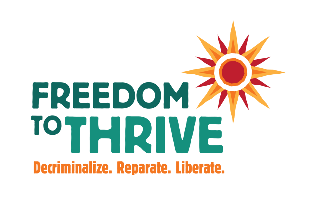 Freedom to Thrive logo with sunburst